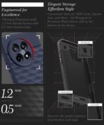 Back Cover for 1+ OnePlus 13R 5G with Hexa Cube Design | Ultra Slim Soft Rubberised Case | Inner Velvet Fabric | Matte Silicone Flexible Mobile Case | Camera Protection - Blue - Image 6