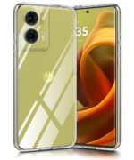 Crystal Clear Transparent Back Cover Case Compatible with Motorola Moto G85 5G Shockproof Flexible TPU Silicone Case with Full Body & Camera Protection Transparent - Image 2