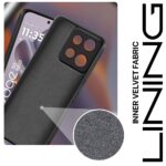 Back Cover for Motorola Moto Edge 50 Neo 5G | Ultra Slim Soft Rubberised Case | Inner Velvet Fabric Lining | Matte Silicone Flexible Mobile Case | Camera Protection - Black - Image 3