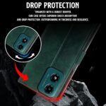 Shock Proof Flip Cover Back Case for Motorola Moto G04 | Magnetic Wallet Leather Case with Stand - Image 8