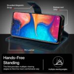 Shock Proof Flip Cover Back Case for Samsung Galaxy A20 | Magnetic Wallet Leather Case with Stand - Image 8