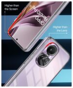 Crystal Clear Transparent Back Case Cover for Oppo Reno 10 Pro 5G | Full Device & Camera Protection Shockproof TPU | Flexible Silicone Back Cover Case Transparent - Image 5