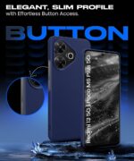 Slim Frameless Back Cover for Mi Redmi 13 5G | Poco M6 Plus 5G | Ultra Thin Lightweight Design & Camera Protection | Soft Matte Silicone Flexible Mobile Case (Blue) - Image 6