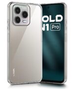 Transparent Back Cover Case for Lava Bold N1 Pro | Raised Bumps for Full Device & Camera Protection Shockproof TPU Silicone Back Case Mobile Cover Transparent - Image 2