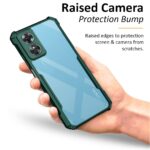 Shock Proof Clear Back Case Mobile Cover for Oppo A17 (Hard | Hybrid PC + TPU | Full Armour Device & Camera Protection | Green) - Image 4