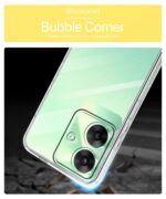 Crystal Clear Transparent Back Case Cover for Realme Narzo N61 | Realme C61 | Full Device & Camera Protection Shockproof TPU | Flexible Silicone Back Cover Case Transparent - Image 6