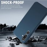 Back Cover for Samsung Galaxy M56 5G | Galaxy F56 5G | Ultra Slim Soft Rubberised Case | Inner Velvet Fabric | Matte Silicone Flexible Mobile Case | Camera Protection  Blue - Image 4