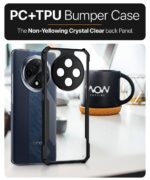 kelpuj Thermoplastic Polyurethane Shock Proof Clear Protective Back Case for Oppo F27 Pro Plus 5G-Airedge Technology|360 Degree Camera Protection|Transparent Hybrid Back Case Mobile Cover-Black - Image 8