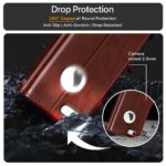 Shock Proof Flip Cover Back Case for Apple Iphone 5 | Magnetic Wallet Leather Case with Stand - Image 4
