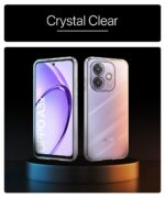Transparent Back Cover Case Compatible with Oppo A3x 5G, A3x 4G & A3 5G Shockproof TPU Silicone Mobile Cover with Raised Bumps for Full Body & Camera Protection Clear/Transparent - Image 4