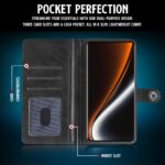 Shock Proof Flip Cover Back Case for Realme Narzo 80 Pro 5G | Magnetic Wallet Leather Case with Stand - Image 4