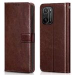 Shock Proof Flip Cover Back Case for Xiaomi Mi 11X | Magnetic Wallet Leather Case with Stand