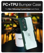 kelpuj TPU Shock Proof Clear Protective Back Case for 1+ Oneplus Nord Ce 4 5G-Airedge Technology|360 Degree Camera Protection|Transparent Hybrid Back Case Mobile Cover-Green - Image 6