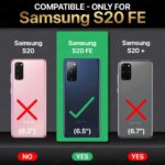 Ultra-Hybrid Armor Bumper Series Back Case Cover for Samsung Galaxy S20 FE 5G | Non-Yellowing Transparent Back | Camera Protection Back Cover Case | Shockproof Slim Cover - Transparent - Image 2