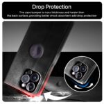 Shock Proof Flip Cover Back Case for Apple Iphone 14 Pro Max | Magnetic Wallet Leather Case with Stand - Image 8