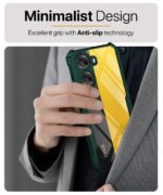 Shock Proof Clear Protective Back Case for Poco X7 Pro 5G - AirEDGE Technology | 360 Degree Camera Protection | Transparent Hybrid Back Case Mobile Cover - Green - Image 5