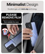 Shock Proof Clear Protective Back Case for Vivo Y02 | Vivo Y02t - AirEDGE Technology | 360 Degree Camera Protection | Transparent Hybrid Back Case Mobile Cover - Black - Image 5