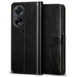 Shock Proof Flip Cover Back Case for Oppo F23 5G | Magnetic Wallet Leather Case with Stand - Image 2