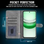Shock Proof Flip Cover Back Case for Realme C75 5G | Magnetic Wallet Leather Case with Stand - Image 3