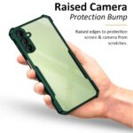 TPU+PC Shock Proof Clear Protective Back Case for Samsung Galaxy A14 5G | A14 4G - Airedge Technology | 360 Degree Camera Protection | Transparent Hybrid Back Case Mobile Cover - Green - Image 8
