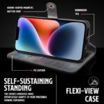 Shock Proof Flip Cover Back Case for Iphone 14 | Magnetic Wallet Leather Case with Stand - Image 5