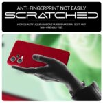 kelpuj Back Cover for Redmi Note 12 5G | Poco X5 5G | Ultra Slim Soft Rubberised Case | Inner Velvet Fabric Lining | Matte Silicone Flexible Mobile Case | Camera Protection - Crimson Red - Image 8