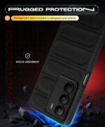 kelpuj Ultimate Silicone Back Cover Case for Realme C75 5G | Realme C73 5G | Realme Narzo 80 Lite 5G | Heat Dissipation Soft TPU | 360? Camera Protection | Breathable Cooling Holes  Pitch Black - Image 6