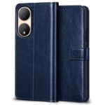 Shock Proof Flip Cover Back Case for Vivo Y100 5G | Magnetic Wallet Leather Case with Stand - Image 2