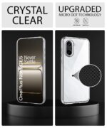 Transparent Back Cover Case for 1+ OnePlus Nord CE 5 5G | Raised Bumps for Full Device & Camera Protection Shockproof TPU Silicone Back Case Mobile Cover Transparent - Image 4