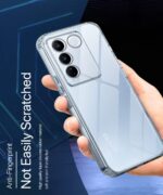 kelpuj Crystal Clear Transparent Back Case for Compatible with Vivo V27 / V27 Pro | Shockproof TPU Silicone Cover | Full Body & Camera Protection Transparent - Image 6