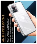 kelpuj Crystal Clear Transparent Back Case for Compatible with Motorola Edge 30 Ultra 5G | Shockproof Flexible TPU Silicone Cover | Full Body & Camera Protection Transparent - Image 6