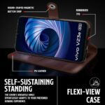 Shock Proof Flip Cover Back Case for Vivo V23E 5G | Magnetic Wallet Leather Case with Stand - Image 5