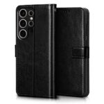 Shock Proof Flip Cover Back Case for Samsung Galaxy S25 Ultra 5G | Magnetic Wallet Leather Case with Stand - Image 3