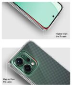 Transparent Back Cover Case for Oppo Reno 14 Pro 5G | Raised Bumps for Full Device & Camera Protection Shockproof TPU Silicone Back Case Mobile Cover Transparent - Image 5