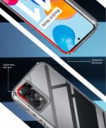 Ultra-Hybrid Crystal Clear Back Case Cover for Xiaomi Redmi Note 11 | 11s 5G | Hard Back | Slim Fit Shockproof Design | Camera Protection Bump | Back Cover Case (PC,TPU | Transparent) - Image 5
