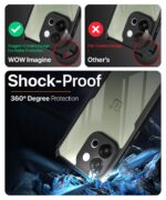 kelpuj Shock Proof Clear Protective Back Case for 1+ OnePlus 13s 5G - AirEDGE Technology | 360 Degree Camera Protection | Transparent Hybrid Back Case Mobile Cover - Black - Image 4