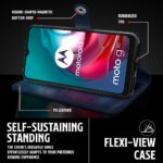 Shock Proof Flip Cover Back Case for Motorola Moto G30 | Magnetic Wallet Leather Case with Stand - Image 5