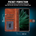 Shock Proof Flip Cover Back Case for Realme P2 Pro 5G | Magnetic Wallet Leather Case with Stand - Image 4