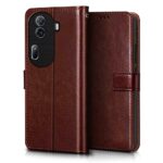 Shock Proof Flip Cover Back Case for Oppo Reno 11 Pro 5G | Magnetic Wallet Leather Case with Stand - Image 3