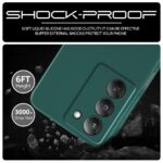 kelpuj Back Cover for Realme 14x 5G | Realme Narzo 80x | Realme P3x | Ultra Slim Soft Rubberised Case | Inner Velvet Fabric | Matte Silicone Flexible Mobile Case | Camera Protection - Green - Image 6