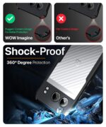 kelpuj Shock Proof Clear Protective Back Case for 1+ OnePlus Nord 4 5G - AirEDGE Technology | 360 Degree Camera Protection | Transparent Hybrid Back Case Mobile Cover - Black - Image 6