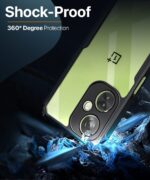 Shock Proof Clear Back Case Mobile Cover for 1+ OnePlus Nord CE 3 Lite 5G (Hard | Hybrid PC + TPU | Full Armour Device & Camera Protection | Black) - Image 4