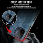 Shock Proof Flip Cover Back Case for Xiaomi Redmi 12C | Magnetic Wallet Leather Case with Stand - Image 6