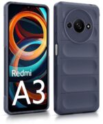 Ultimate Silicon Back Cover Case for Mi Redmi A3 | Redmi A3X | Poco C61 | Military Grade Drop Protection Shockproof Bumper | Anti-Slip | Scratch Proof Micro-Fibre Cloth Inside (Deep Blue) - Image 4