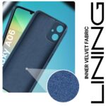 kelpuj Back Cover for Samsung Galaxy A06 | Ultra Slim Soft Rubberised Case | Inner Velvet Fabric Lining | Matte Silicone Flexible Mobile Case | Camera Protection - Blue - Image 2
