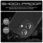 kelpuj Back Cover for Oppo A3x 5G | A3x 4G | A3 5G | Ultra Slim Soft Rubberised Case | Inner Velvet Fabric Lining | Matte Silicone Flexible Mobile Case | Camera Protection - Black - Image 6