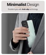 kelpuj Shock Proof Clear Protective Back Case for Samsung Galaxy A73 5G - AirEDGE Technology | 360 Degree Camera Protection | Transparent Hybrid Back Case Mobile Cover - Black - Image 8