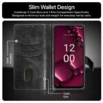 Shock Proof Flip Cover Back Case for Motorola Moto G84 5G | Magnetic Wallet Leather Case with Stand - Image 6