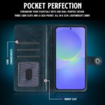 Shock Proof Flip Cover Back Case for Samsung Galaxy A36 5G | Magnetic Wallet Leather Case with Stand - Image 3