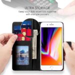 Shock Proof Flip Cover Back Case for Apple Iphone 7 Plus | Magnetic Wallet Leather Case with Stand - Image 4